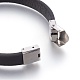 Microfiber Leather Cord Bracelets BJEW-L635-01A-02-4