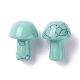 Pierre de gua sha de champignon turquoise synthétique G-D456-26C-2