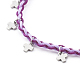 Verstellbare geflochtene Perlenarmbänder aus Nylonfaden BJEW-JB06058-05-2