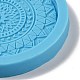 DIY Mandala Pattern Flat Round Coaster Silicone Molds DIY-G083-05A-3