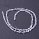 Chapelets de perles en rondelles facettées en verre de couleur opaque unie X-EGLA-J047-3x2mm-34-2