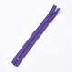 服飾材料  ナイロン閉口ジッパー  ファスナー部品  紫色のメディア  23.5~24x2.5cm FIND-WH0009-A14-1