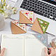 NBEADS 4 Pcs 4 Styles Embroidered Corner Bookmarks FIND-OC0002-34-3