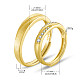Shegrace populares anillos de pareja de plata esterlina ajustables 925 JR245C-2