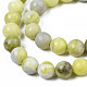 Natürlichen gelben Senf Jaspis Perlen Stränge G-Q462-8mm-39-3