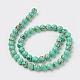 Sea Shell and Synthetic Turquoise Assembled Beads Strands G-G758-07-8mm-2
