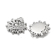Brass Micro Pave Clear Cubic Zirconia Charms KK-H460-28P-2
