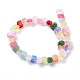 Chapelets de perles en verre transparente   GLAA-F114-01A-2