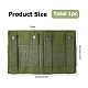 Pannello tattico in nylon con gancio e passante molle&nbsp;DIY-WH0698-036B-2