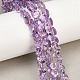 Natürlichen Amethyst Perlen Stränge&nbsp;G-Z152-B01-01-1