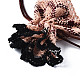 Polyester Lace & Slub Yarn Drawstring Gift Bags OP-Q053-010B-3