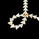 Треугольник натуральные морские ракушки бисер пряди SSHEL-F290-11-2
