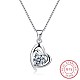 Trendy 925 Sterling Silver Pendant Necklaces NJEW-BB22357-2