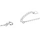 Collier pendentif amour en argent sterling avec zircons cubiques tinysand 925 TS-N353-S-4