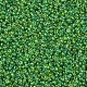 Perles de rocaille en verre transparent vert pelouse arc-en-ciel de 12/0 grade pour la fabrication de bijoux X-SEED-Q010-F549-2