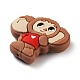 Monkey Food Grade Silicone Focal Beads SIL-Z014-01B-2
