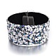 Fashionable Velvet Cord Wide Bracelets BJEW-L638-16M-4