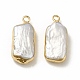 Colgantes de perlas keshi naturales barrocas PEAR-P004-03KCG-3