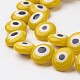 Chapelets de perles vernissées manuelles LAMP-J081-02-12x4mm-3