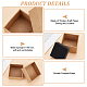 Pandahall элита 48 шт. 2 стиля квадратные коробки из крафт-бумаги картонные кольца для ювелирных изделий CBOX-PH0002-24-5