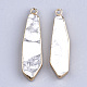 Electroplate Natural Howlite Pendants G-S344-24M-2