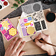カスタムPVCプラスチッククリアスタンプ  DIYスクラップブッキング用  装飾的なフォトアルバム  カード作り  混合図形  160x110mm DIY-WH0618-0047-7