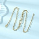 Латунные ожерелья-цепочки из проволоки Фигаро NJEW-JN05690-5