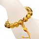 Stretch Buddhist Jewelry Glass Round Mala Beaded Bracelets BJEW-N206-03-2