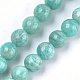 Chapelets de perles en amazonite naturelle G-S333-10mm-022-1