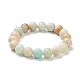 Natürliche amazonite Perlen Stretch-Armbänder BJEW-A117-D-31-2