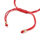 Bracelets de perles de nylon tressés réglables BJEW-JB05695-02-3