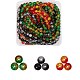 Two Tone Crackle Glass Bead Strands sgCCG-SZ0001-01-8