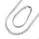 304 Stainless Steel Necklaces and Bracelets Jewelry Sets SJEW-E066-03P-1