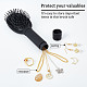 GORGECRAFT Diversion Safe Hair Brush Black Hair Brush with Hidden Compartment Portable Hairbrush Comb Diversion Stash Can Hiding Storage with Removable Lid for Hiding Money Jewelry Valuables Travel AJEW-WH0304-60-5