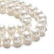 Fili di perle di perle d'acqua dolce coltivate naturali PEAR-F007-19-4