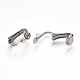 Accessoires de boucles d'oreilles clips à vis en 304 acier inoxydable STAS-E453-01P-2