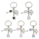 Брелок из сплава эмали и стразов KEYC-YW00074-01-2