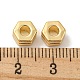 合金ビーズ  六角  ゴールドカラー  6x7x4mm  穴：3mm FIND-Z030-07G-3
