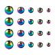 Mega pet rack placage couleur arc-en-ciel 304 perles en acier inoxydable FIND-MP0001-07-2