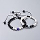 Ensembles réglables de bracelets de perles tressés de fil de nylon BJEW-JB04465-2