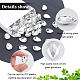 FINGERINSPIRE 80 Pcs Pointed Back Rhinestone 0.7x0.5x0.2 inch Glass Rhinestones Gems Clear Teardrop Crystal Jewels Embelishments with Silver Plated Back Glass Diamante Faceted Stone for Craft RGLA-FG0001-16A-4
