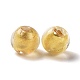 Main feuille de perles de verre au chalumeau d'or FOIL-E003-02F-3