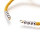 Nylon Cord Braided Bead Bracelets Making BJEW-F360-FP22-2