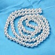 ABS Plastic Imitation Pearl Round Beads MACR-S789-6mm-04-2