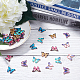 SUNNYCLUE 36Pcs 6 Styles Glod Butterfly Enamel Pendant Charms Alloy Butterfly Jewelry Charms for Women Girls Jewelry Making Necklace Earrings Bracelet Craft Findings PALLOY-SC0002-34-6