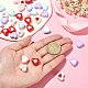 100pcs perles acryliques opaques&nbsp;SACR-CJ0001-25-4