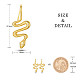 Pendientes colgantes de plata de ley shegrace snake 925 para mujer JE896A-2