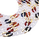 Transparente handgefertigte Bordsteinkette aus Acryl AJEW-TA0001-10-2