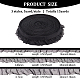 Fingerinspire 15 ヤード 3 スタイル ナイロン プリーツ レース リボン  縫製装飾クラフト用のフリルトリミング  ブラック  5/8インチ〜1-1/8インチ（15mm〜30mm）  5ヤード/スタイル OCOR-FG0001-78-2