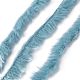 ポリエステルとナイロンの糸  模造ファーミンクウール  DIY編み物用ソフトコートスカーフ  空色  4.5mm YCOR-C001-01A-4